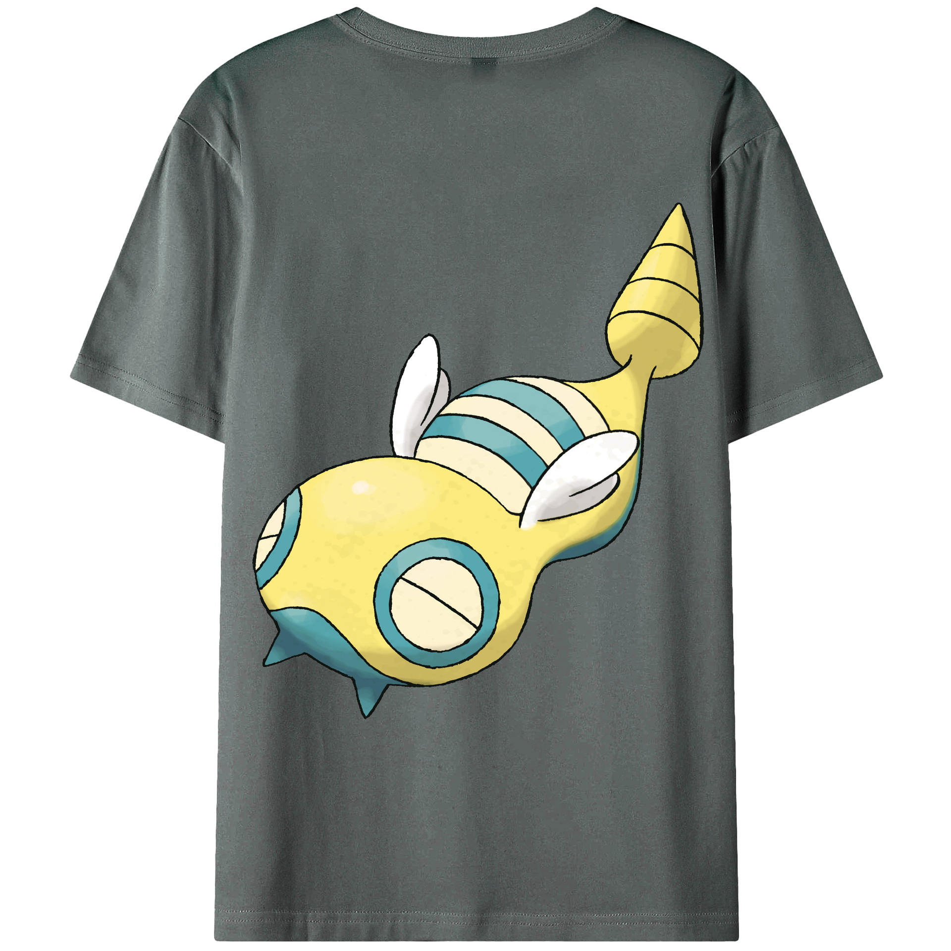（画像用） ポケットモンスター Pokémon 綿100％ メンズ半袖Tシャツ（バックプリント） 通気性
